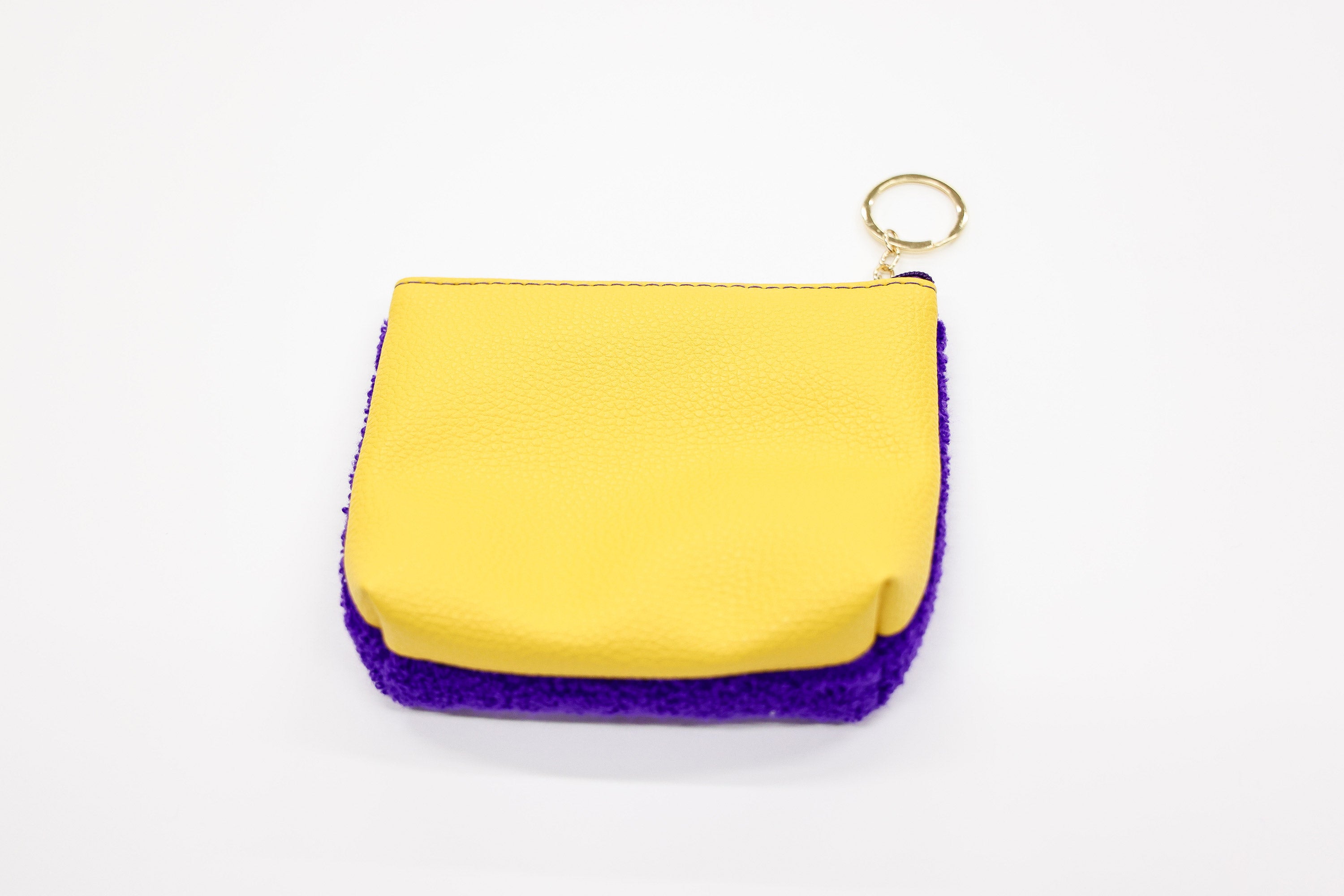 Chenille Embroidery Mini Pouch (Clear Nyan)