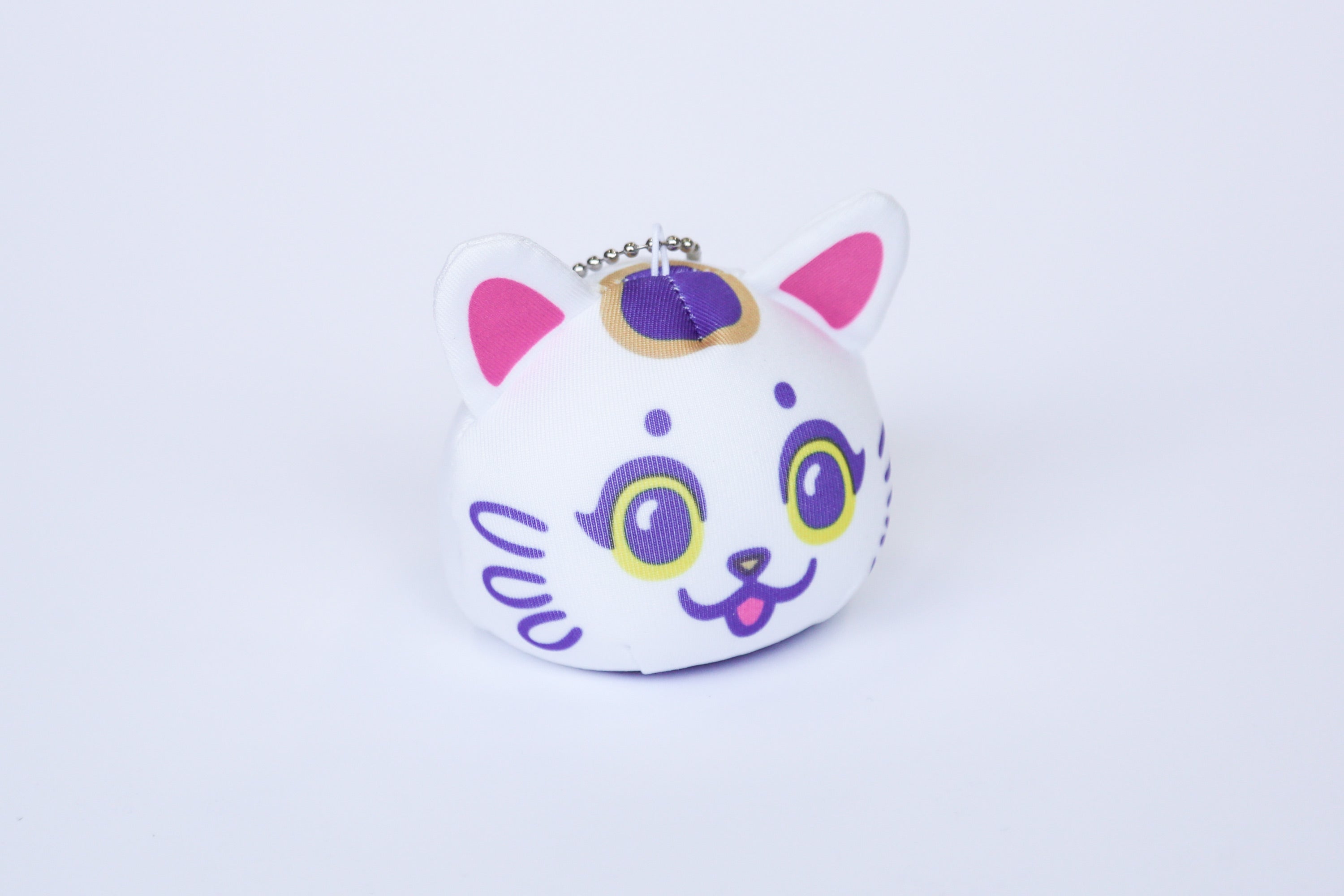 Clear Nyan Daifuku Keychain