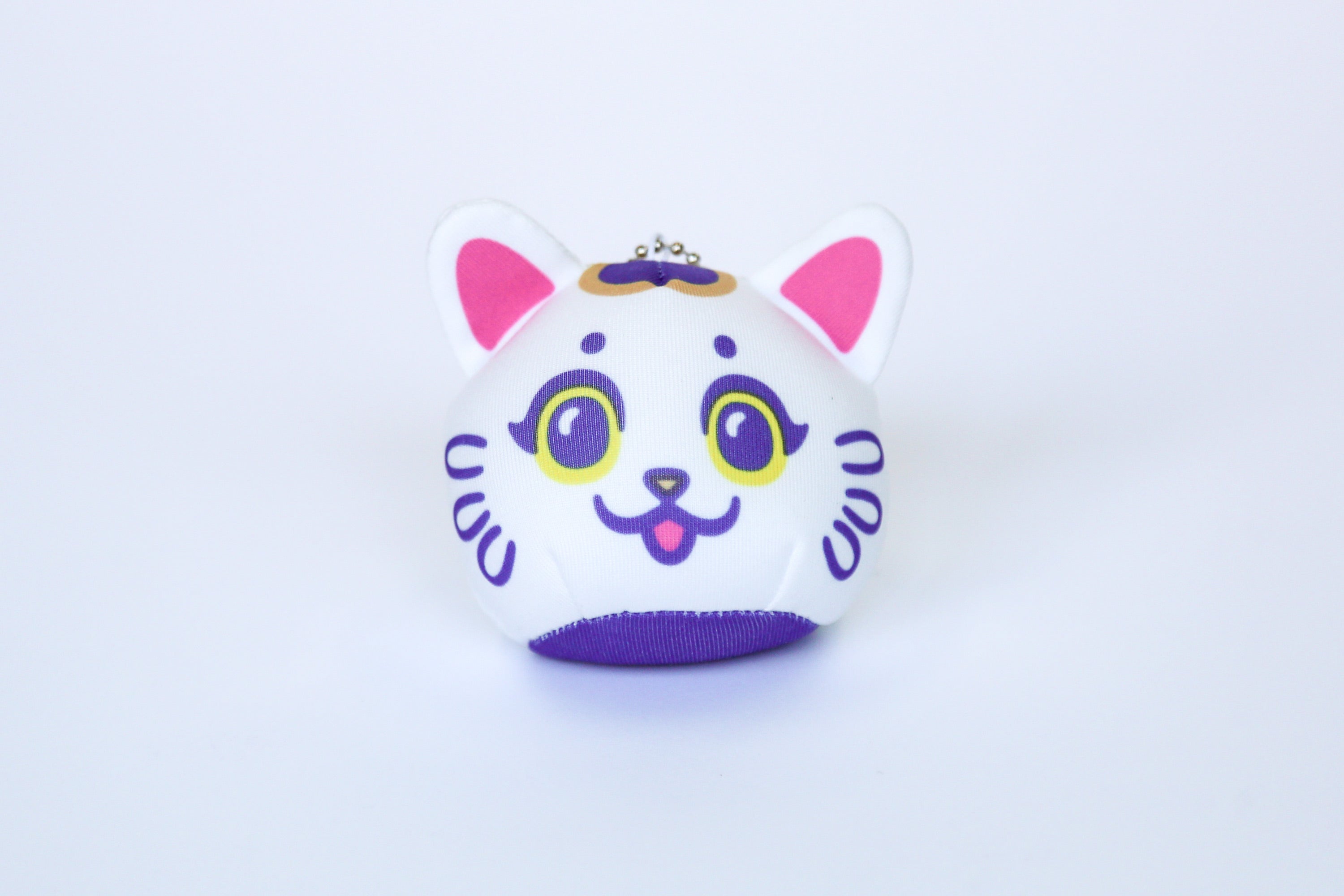 Clear Nyan Daifuku Keychain