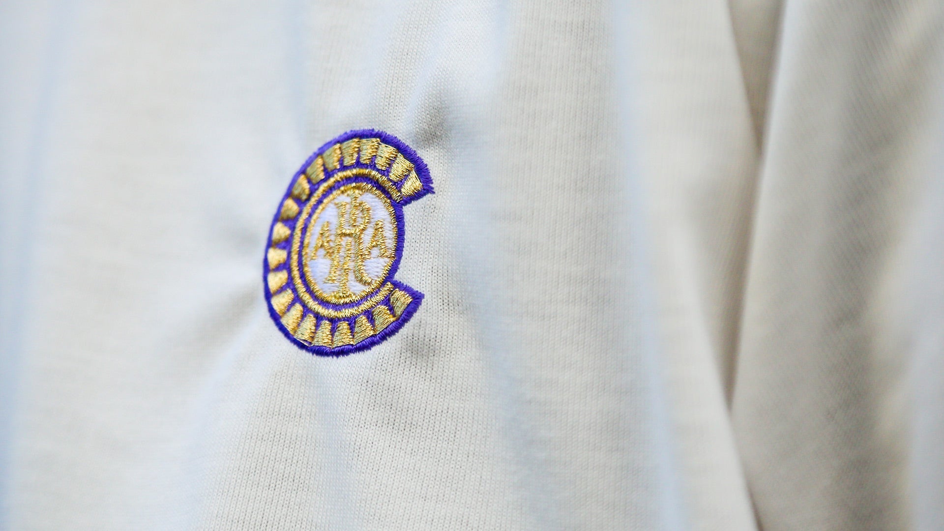 エンブレム刺繍Tシャツ