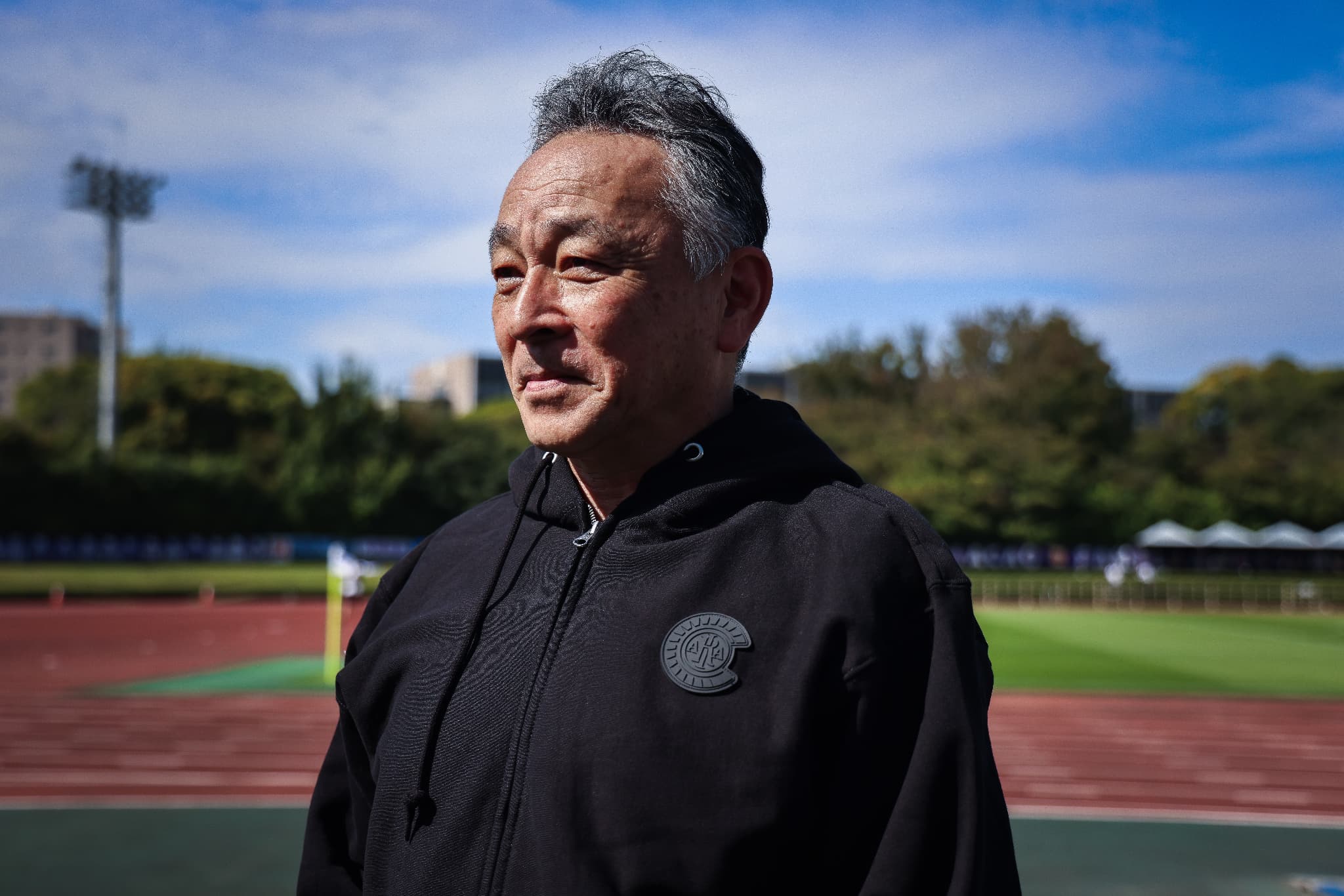 エンブレムジップアップパーカー