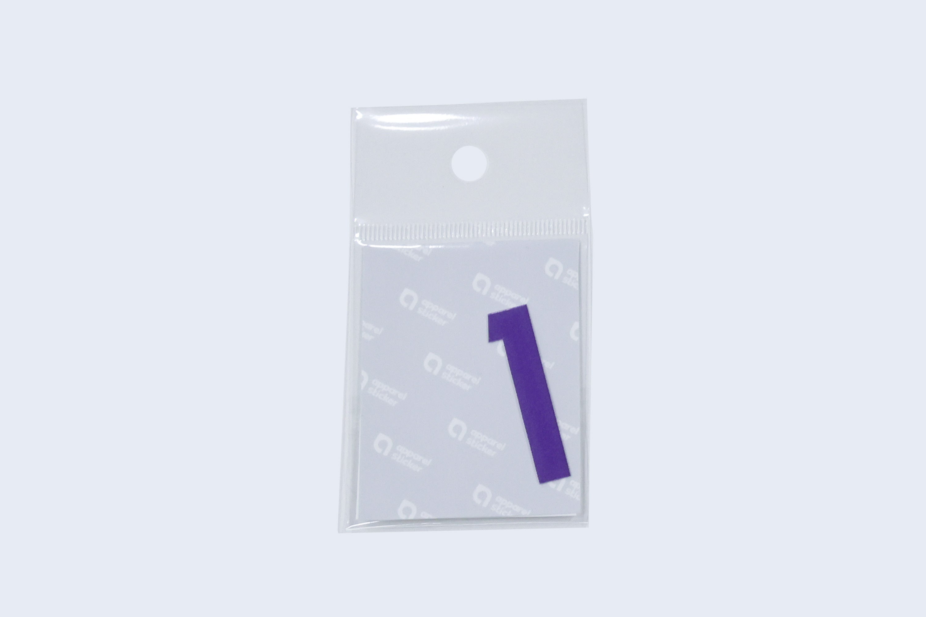 Apparel sticker (jersey number)