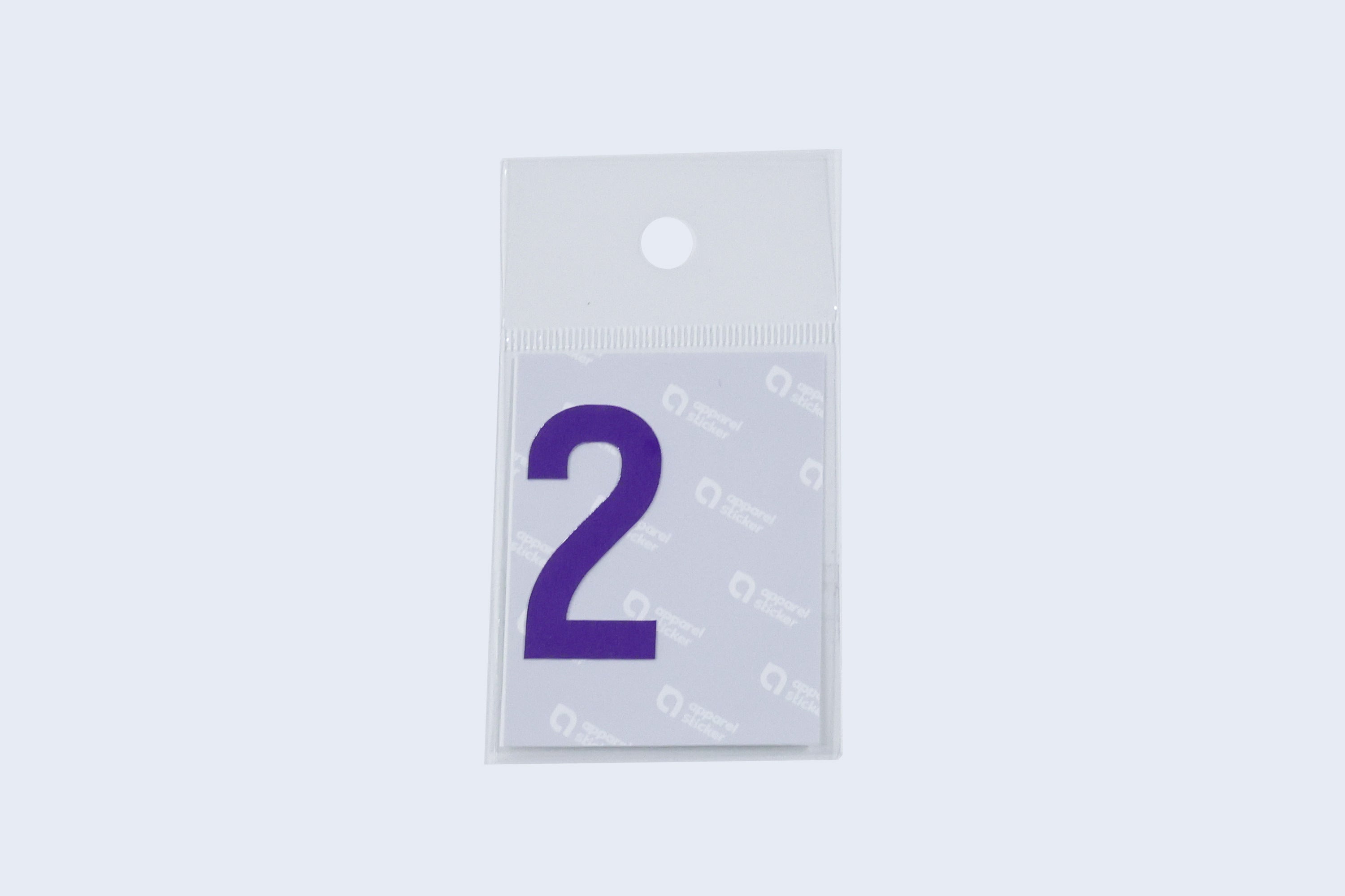 Apparel sticker (jersey number)
