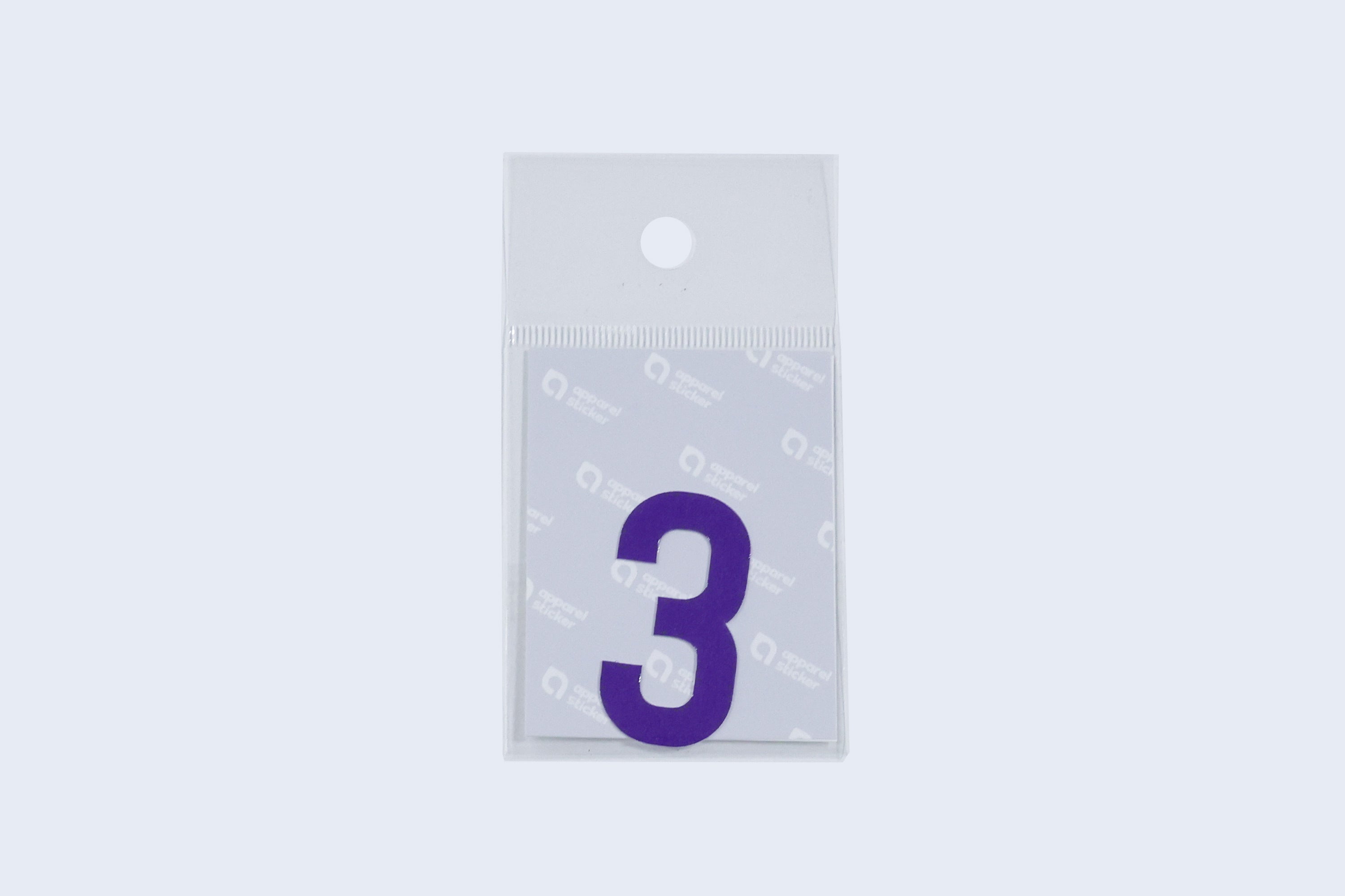 Apparel sticker (jersey number)