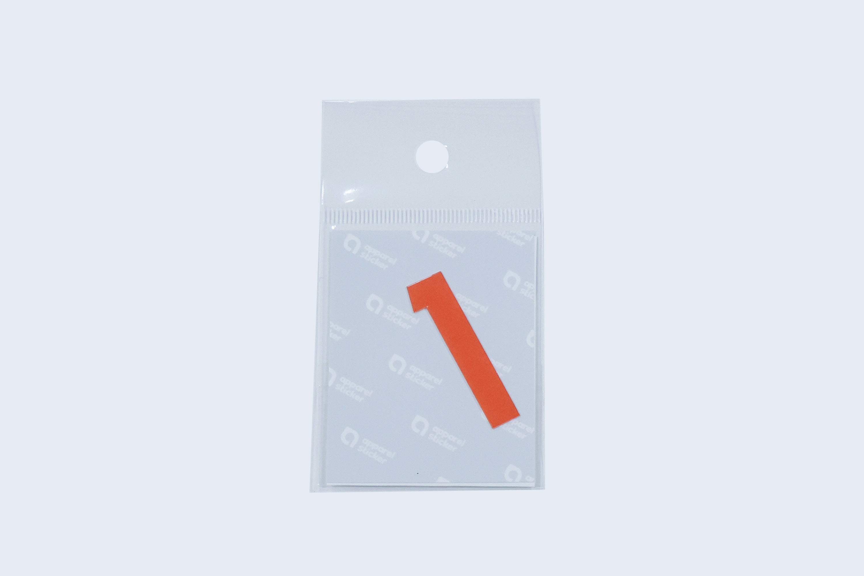 Apparel sticker (jersey number)