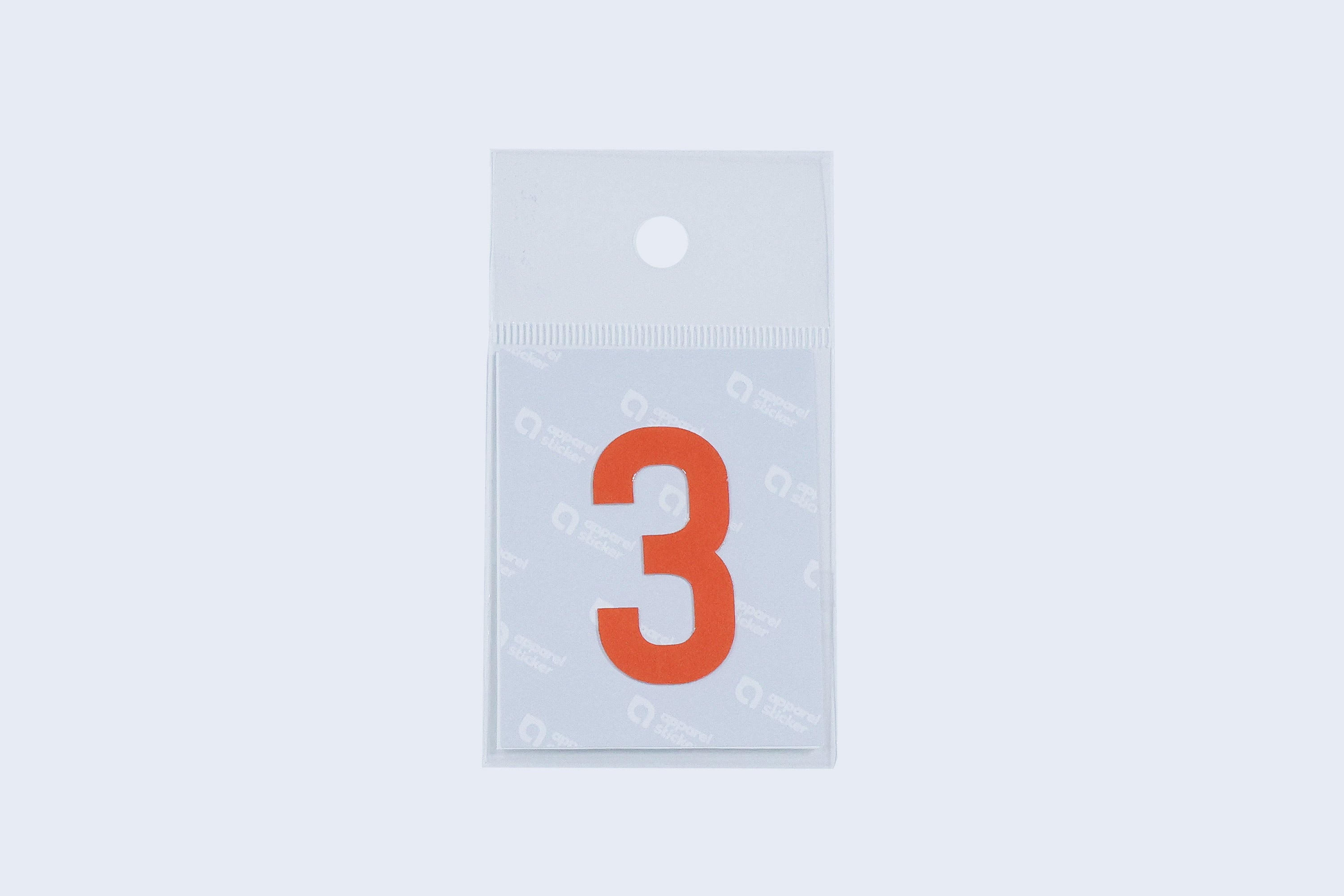 Apparel sticker (jersey number)