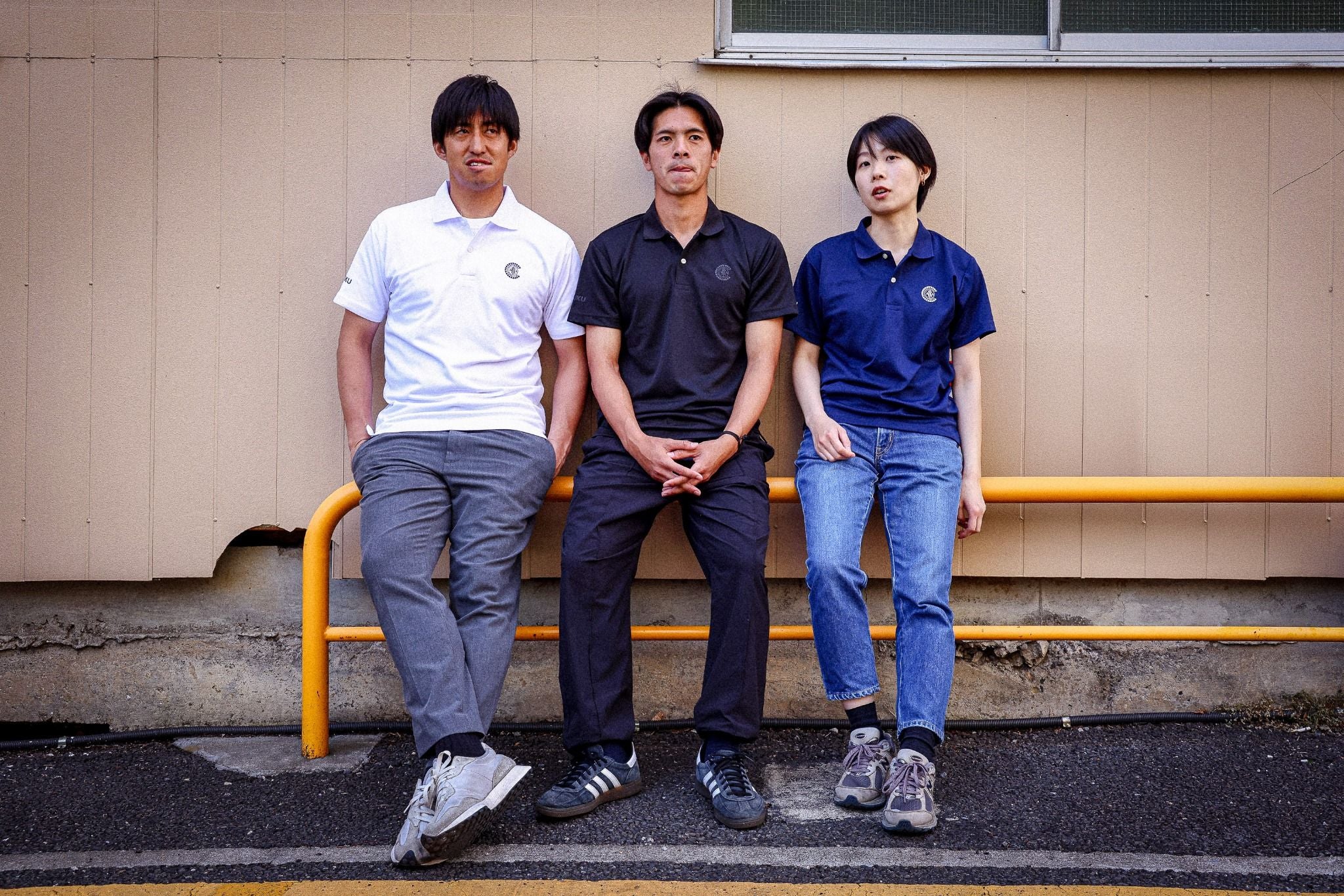 エンブレムポロシャツ