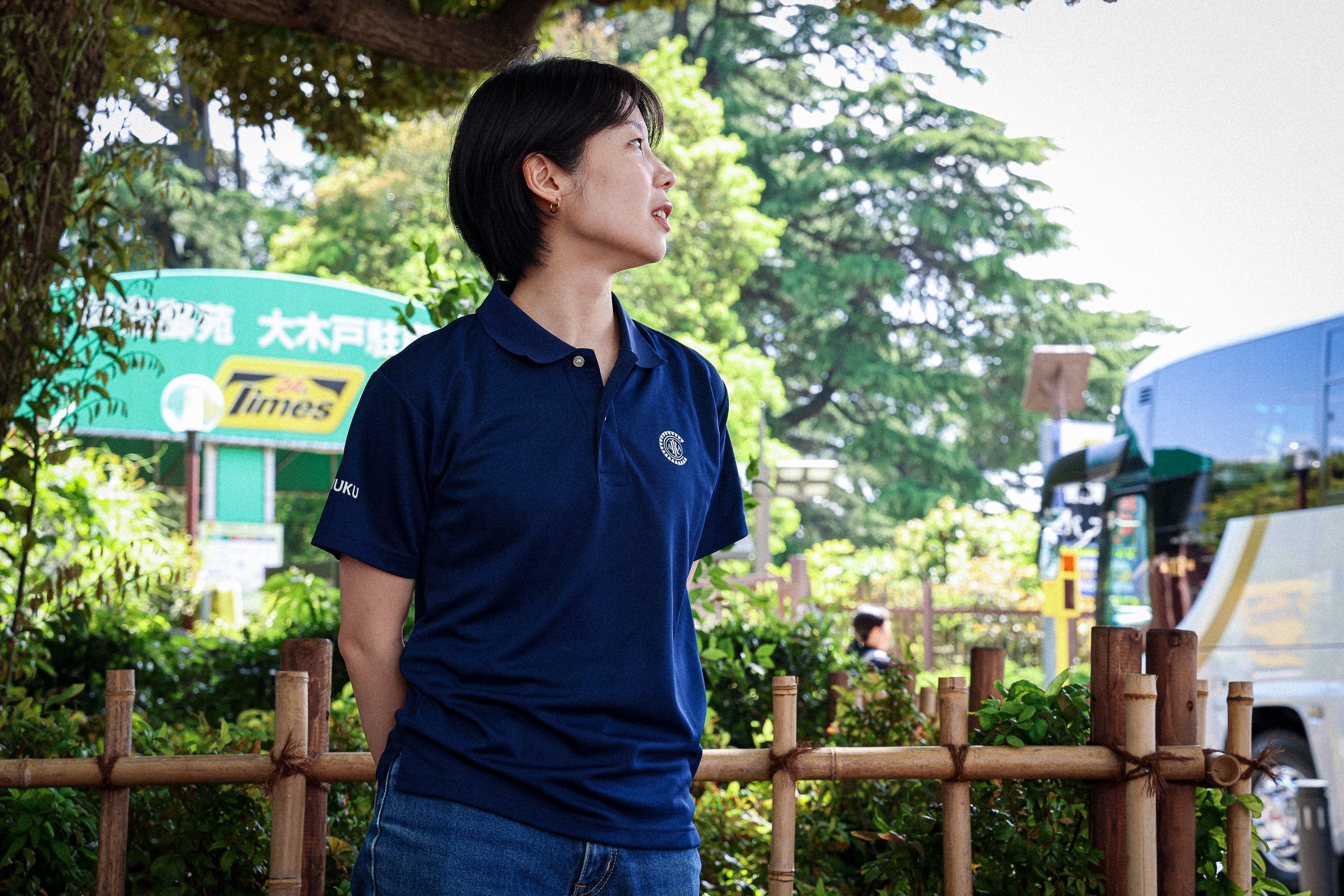 エンブレムポロシャツ