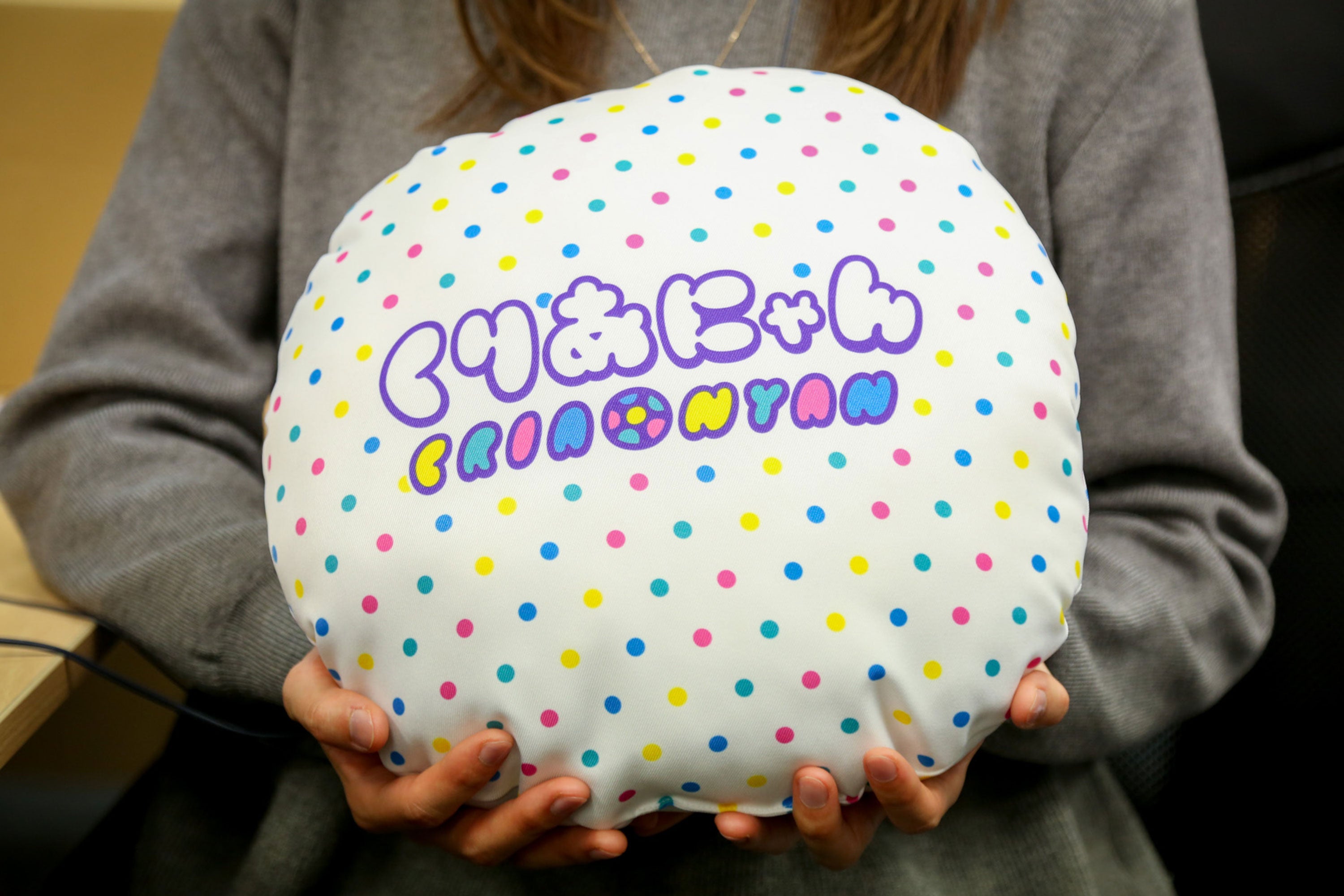 くりあにゃん丸型クッション