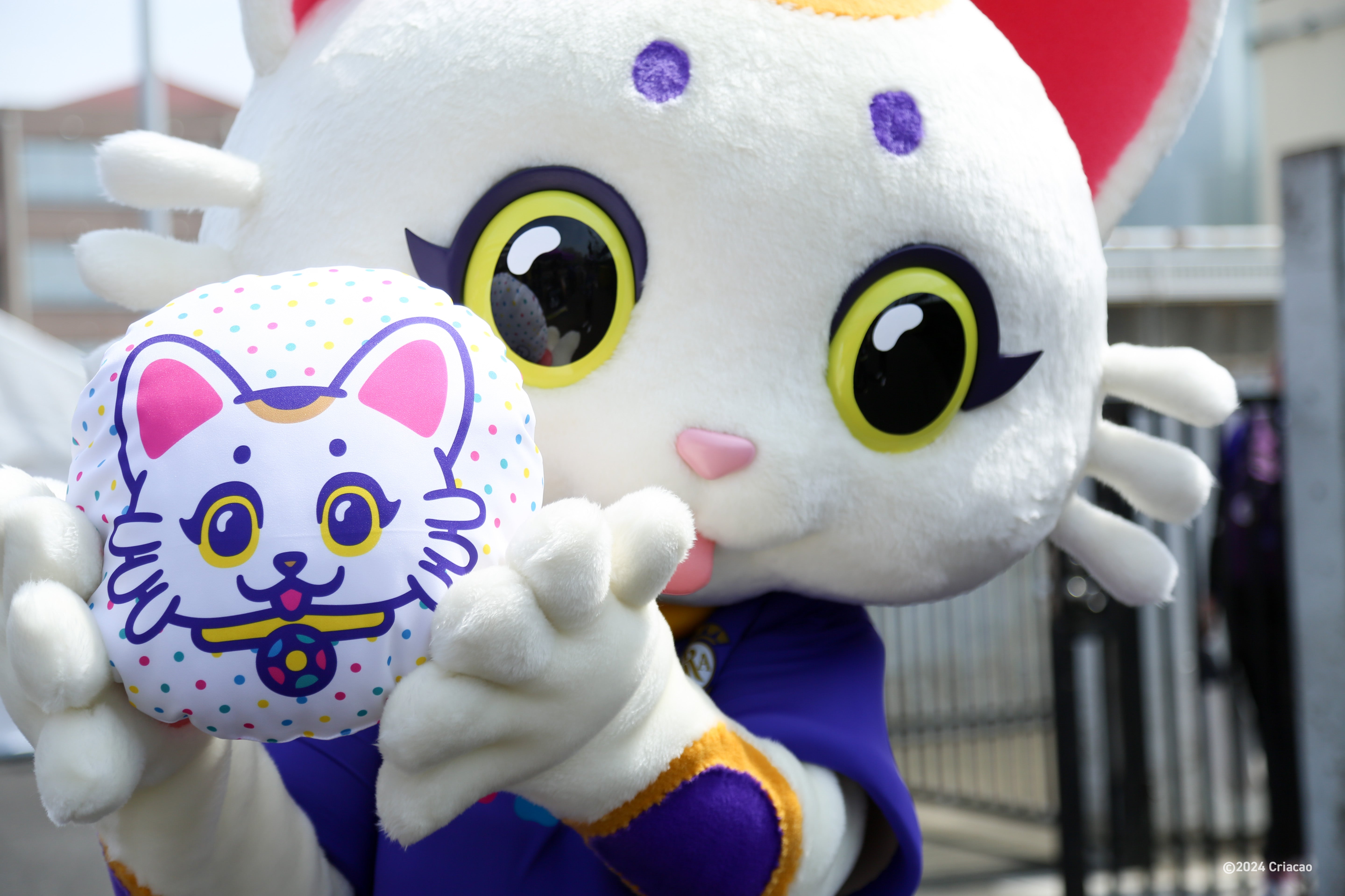 くりあにゃん丸型クッション