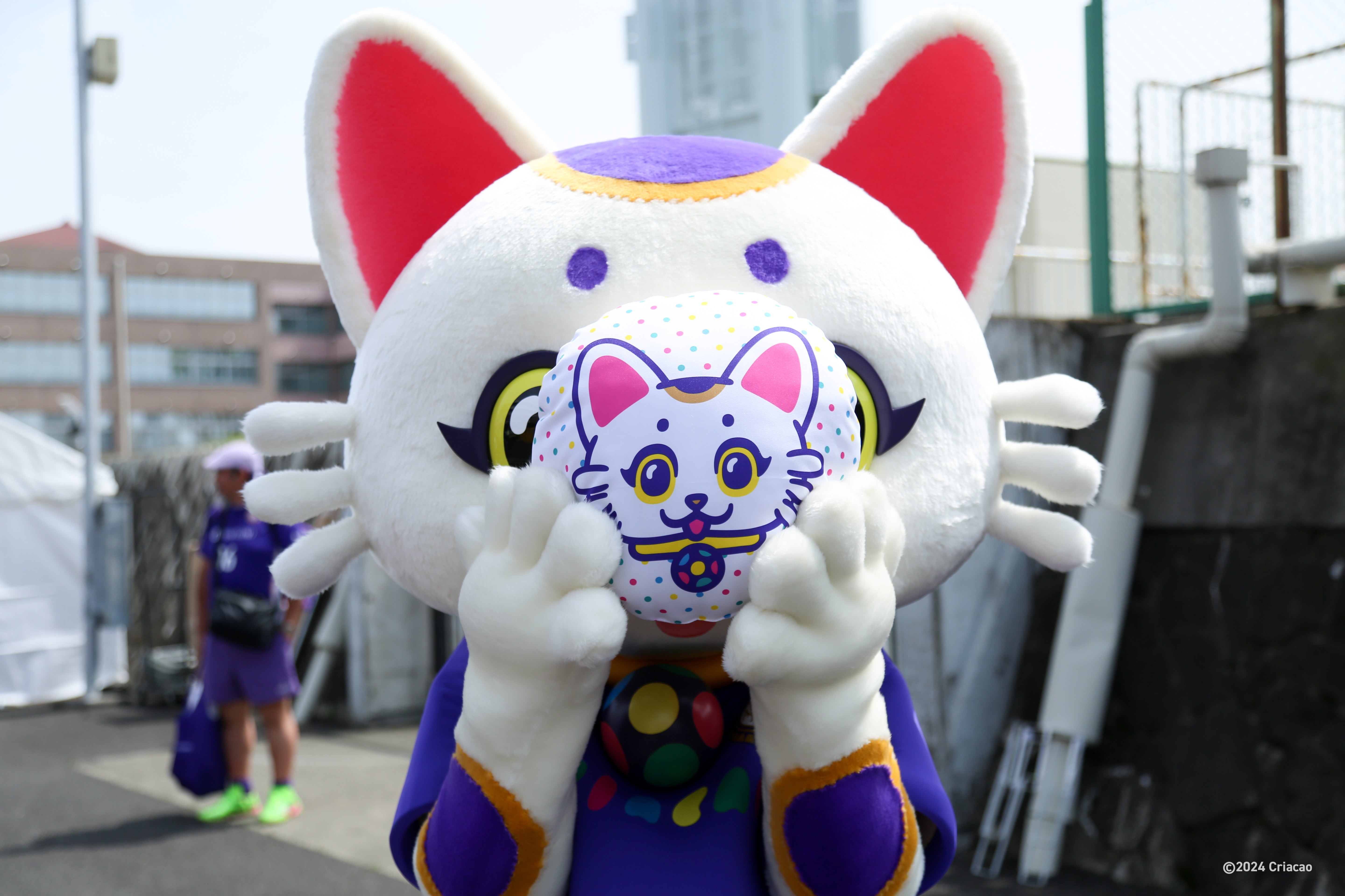 くりあにゃん丸型クッション